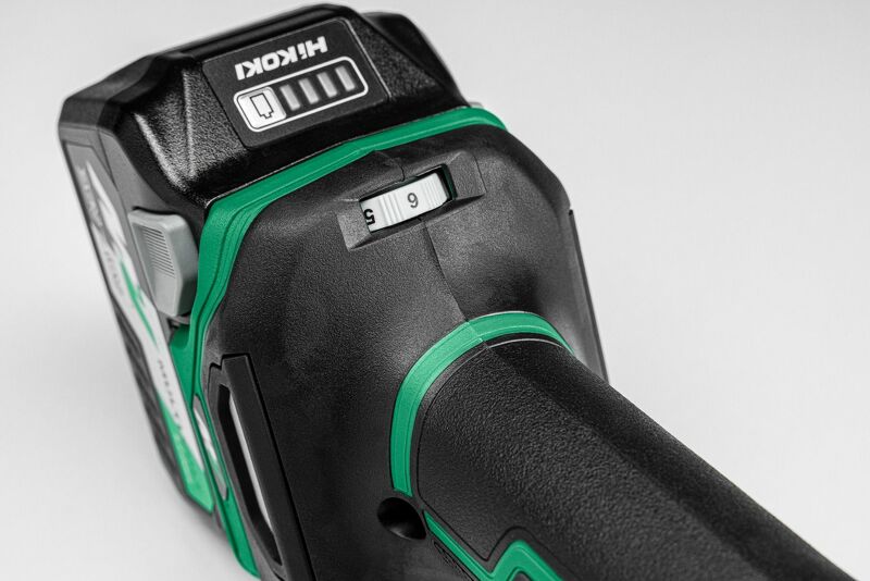 HiKOKI G1813DVEW4Z 18V Li-ion Accu Haakse Slijper Body - 125mm - Koolborstelloos - Detailed view of the product