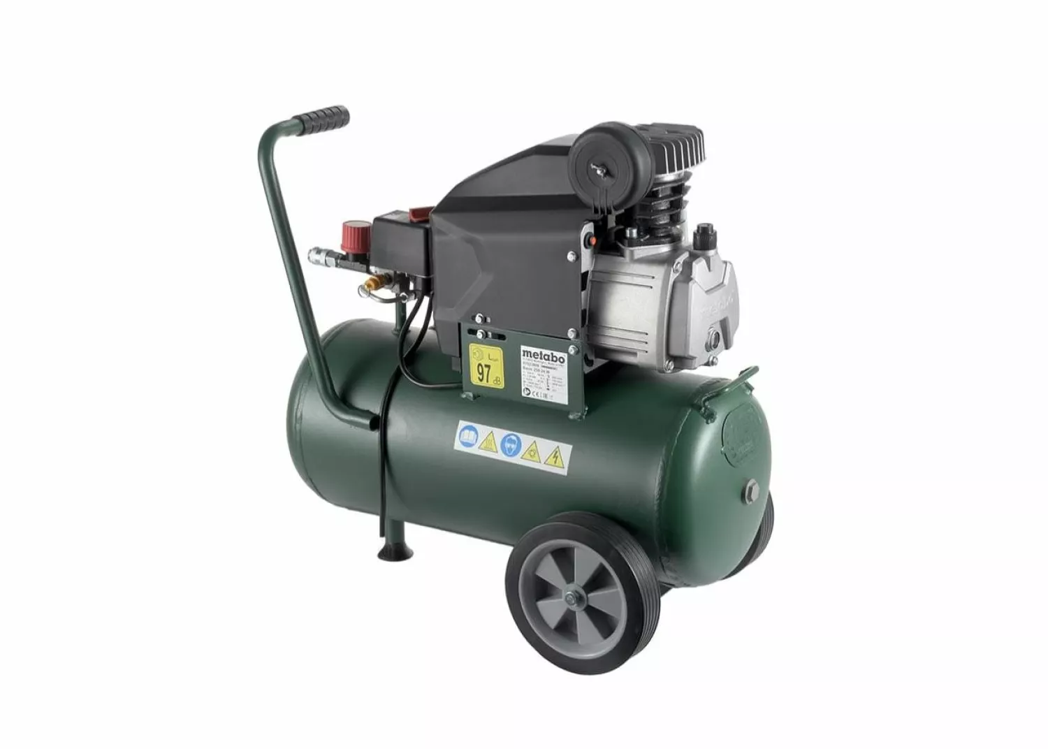 Metabo Basic 250-24 W Compressor - 1500W - 8 Bar - 24L - 95 L/min thumbnail 3
