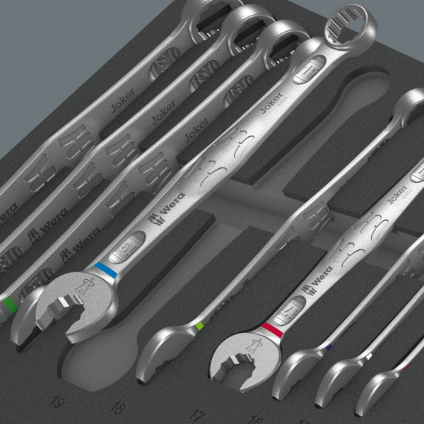Wera 05150121001 9731 18-delige 6003 Joker Set In Schuimstof Inleg - 6-24mm - Detailed view of the product