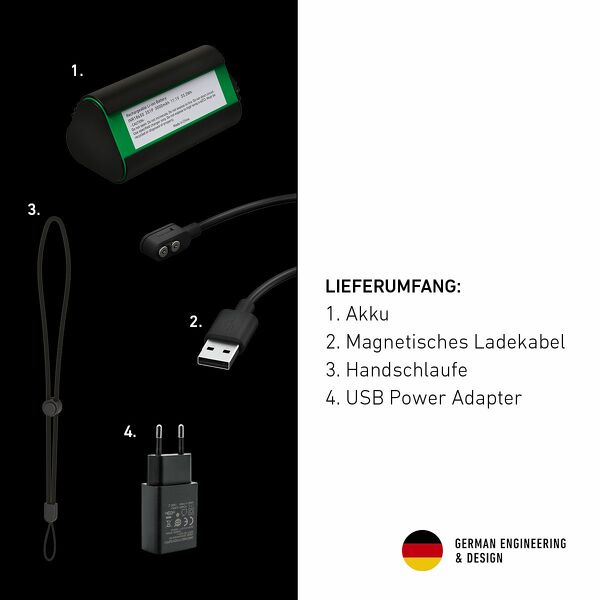 Ledlenser P18R Work 3,6V Accu LED Zaklamp - Oplaadbaar - IP54 - 4500Lm - Detailed view of the product