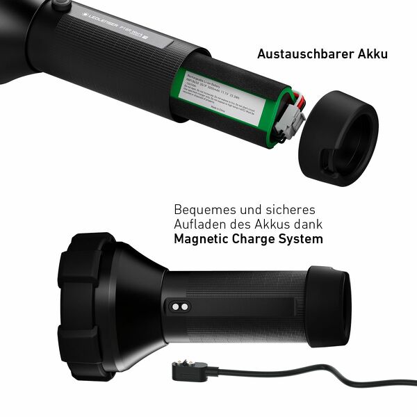 Ledlenser P18R Work 3,6V Accu LED Zaklamp - Oplaadbaar - IP54 - 4500Lm - Detailed view of the product