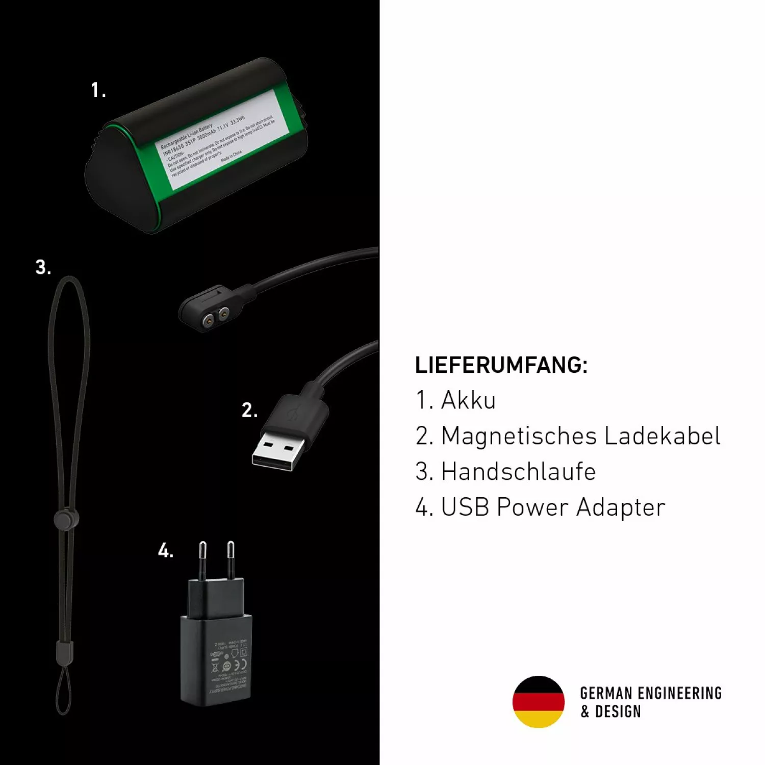 Ledlenser P18R Work 3,6V Accu LED Zaklamp - Oplaadbaar - IP54 - 4500Lm thumbnail 2