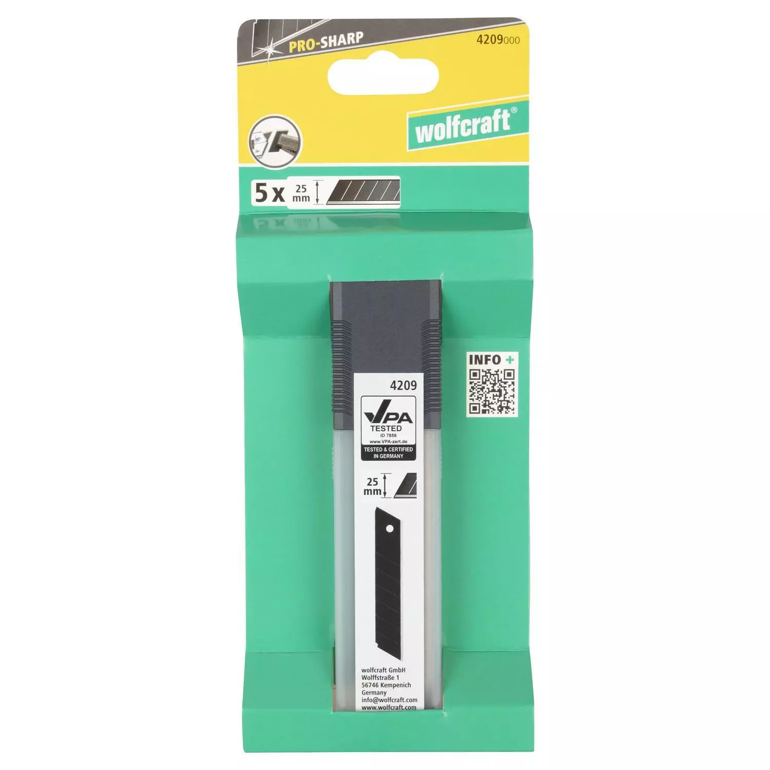 Wolfcraft 4209000 Reserve Afbreekmessen PRO SHARP - 25mm (5st) thumbnail 4