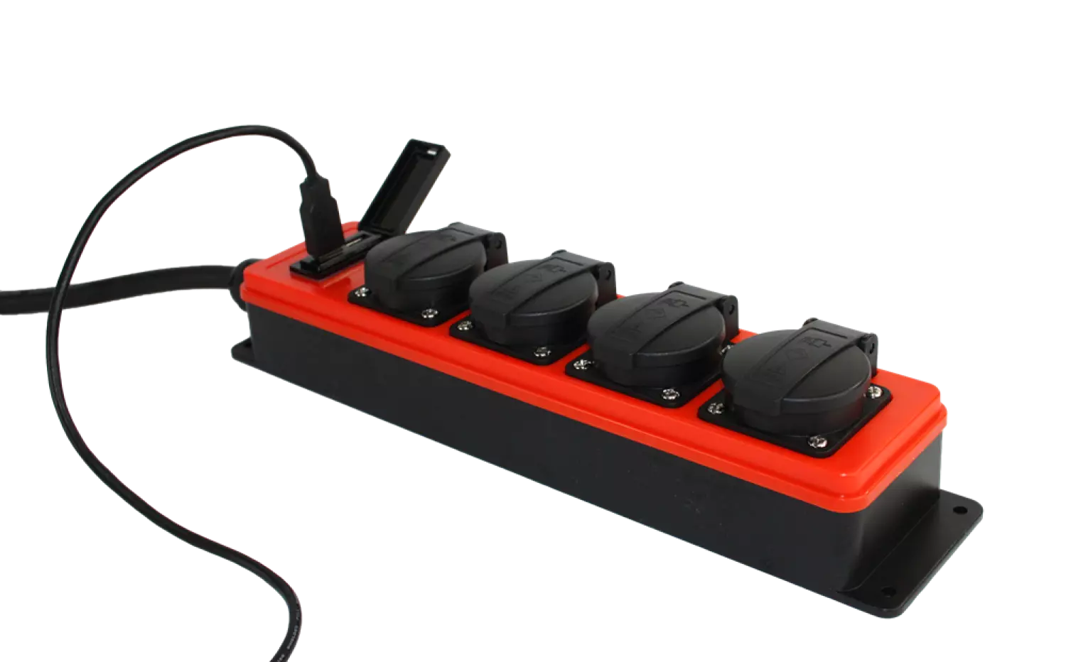 QwattPRO 2014007 SocketMaster Verdeelblok Zonder Kabel + USB - IP44 thumbnail 3