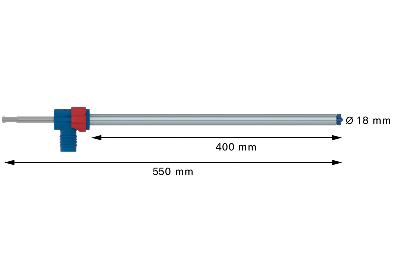 Bosch 2608901779 EXPERT Hamerboor SDS Clean SDS Plus-8X - 18x400x550mm Met Connector - Detailed view of the product