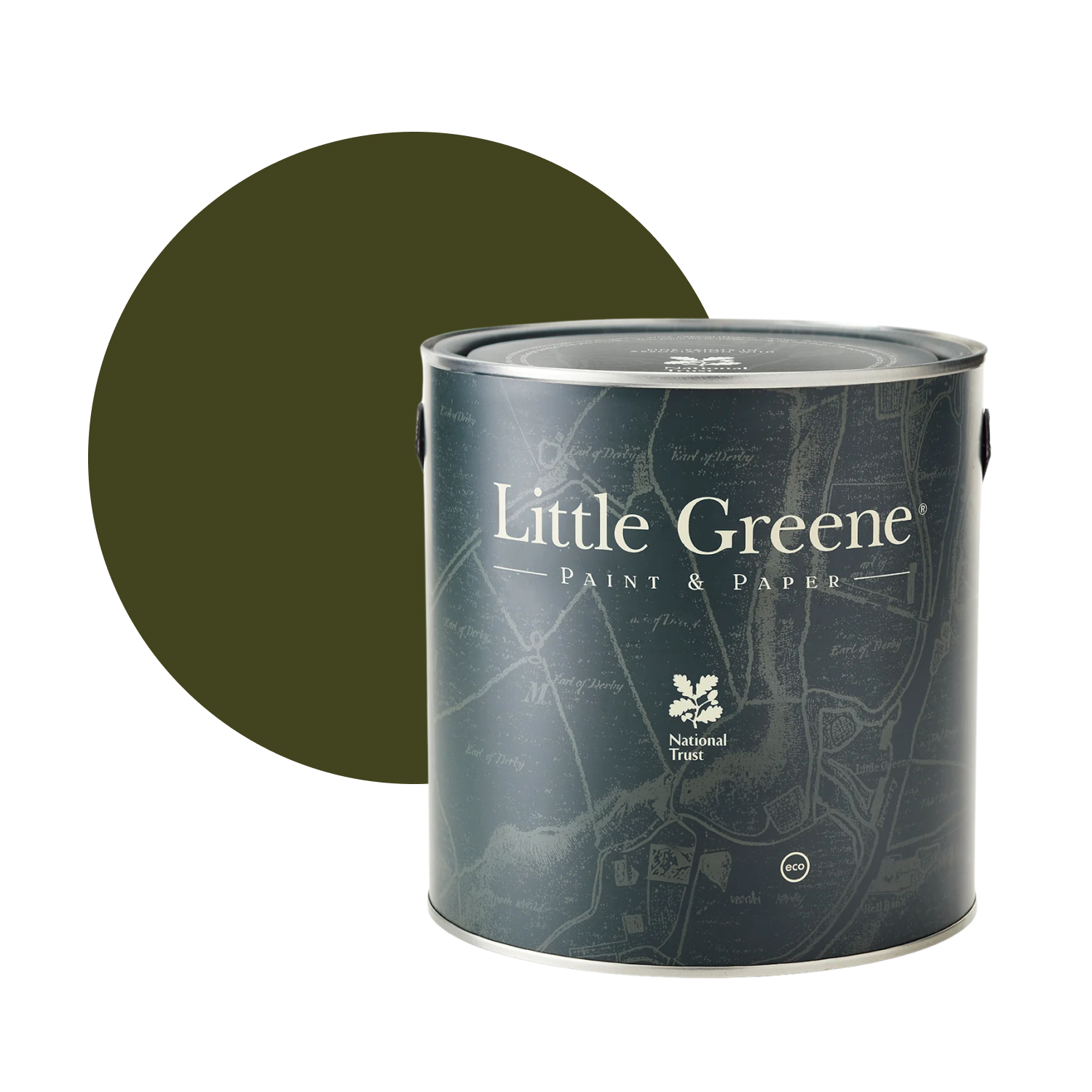 Little Greene Intelligent Masonry Paint - Olive Colour No. 72 - 5L