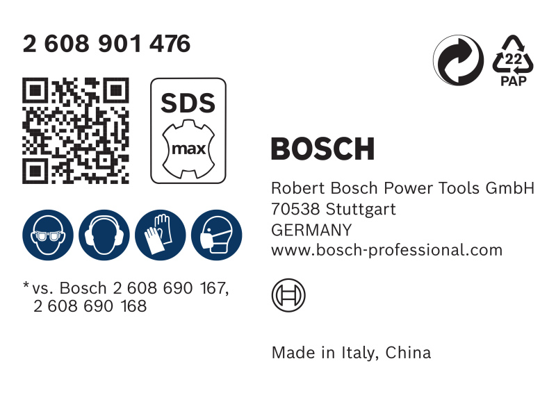 Bosch 2608901476 EXPERT SDS Clean SDS Max Adapter Voor Puntbeitel - 400mm - Detailed view of the product