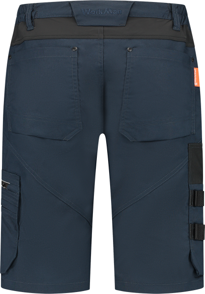Workman 9023 STRETCH Bermuda Werkbroek P2S - Navy / Black - Maat 48 (33/32) - Detailed view of the product