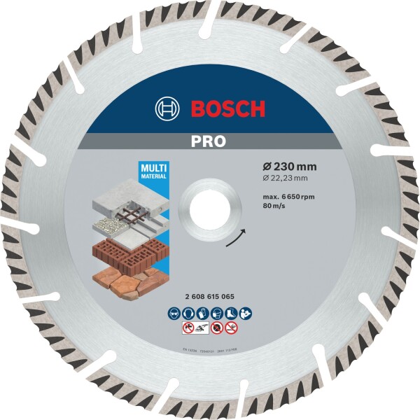 Bosch 061599766Y Diamantschijven Pro Universeel - 230mm (2 Stuks) - Detailed view of the product