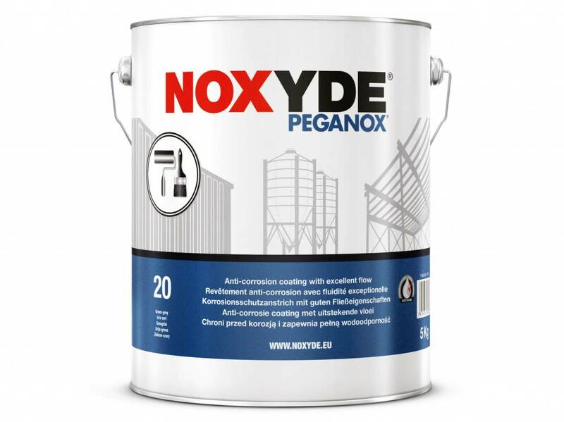 rust-oleum noxyde peganox ral 7035 lichtgrijs 5 kg