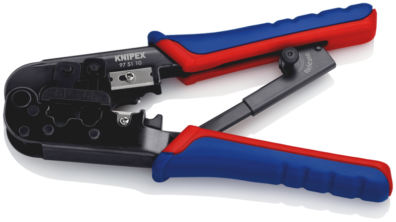 Knipex 975110 Krimptang Voor Westernstekkers - 190mm - Detailed view of the product