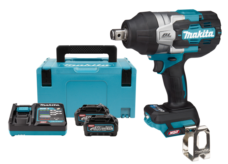 Makita TW001GD201 XGT 40V Max Li-ion Accu Slagmoersleutel Set (2x 2.5Ah) In Mbox - Koolborstelloos EAN: 88381721004