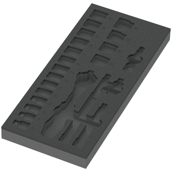 Wera 05137321001 9821 Schuimstof Inlegstuk 8000 B Zyklop Set 1
