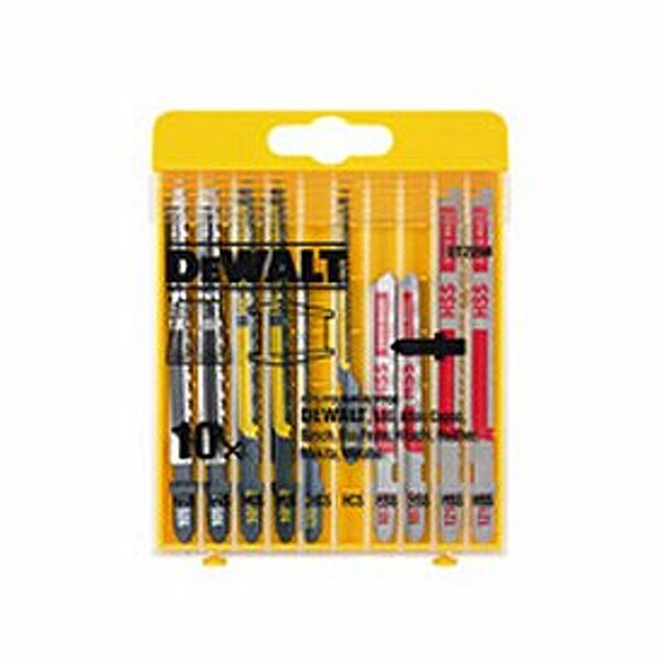 DeWALT DT2290 10 Delig Decoupeerzaagblad Set - Hout EAN: 5035048061077