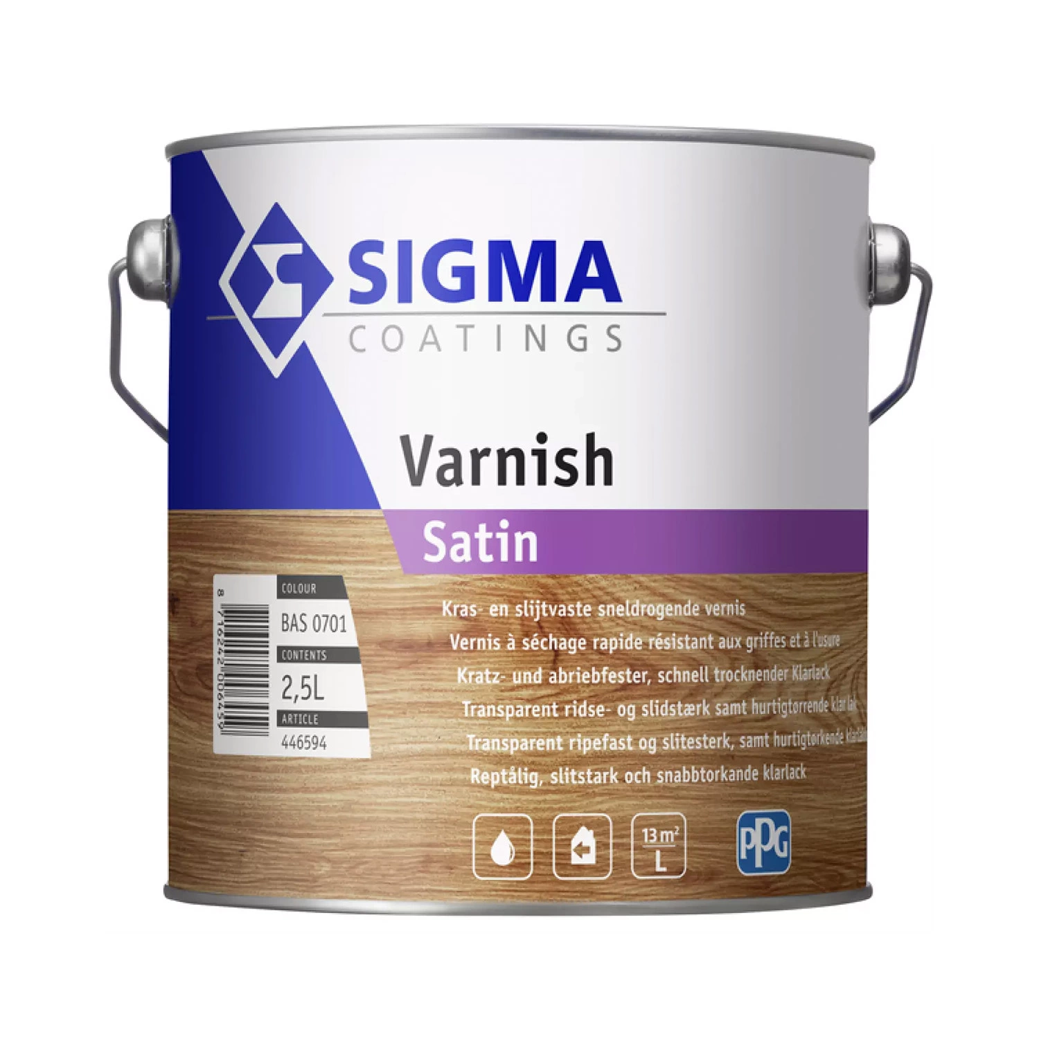 Sigma Varnish Satin - Blank 0701 - 2,5L