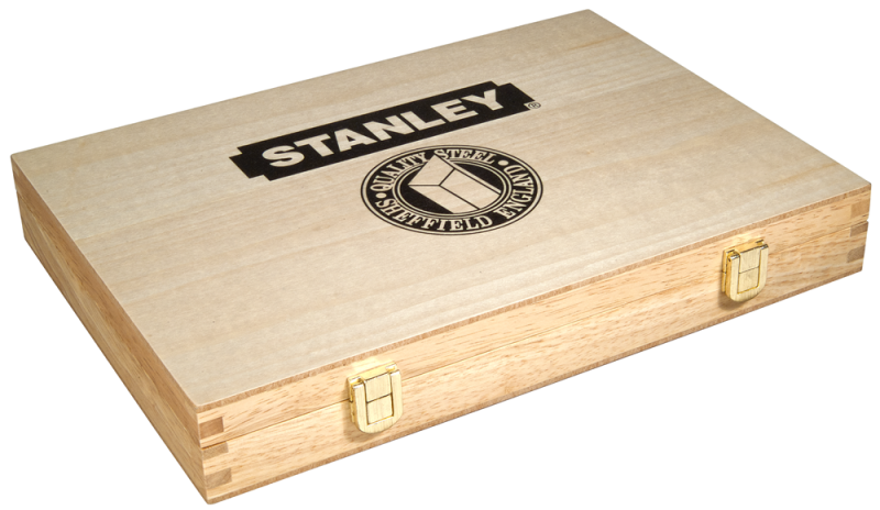 Stanley 2-16-217 5-delige Houtbeitelset Bailey In Houten Kist - Detailed view of the product