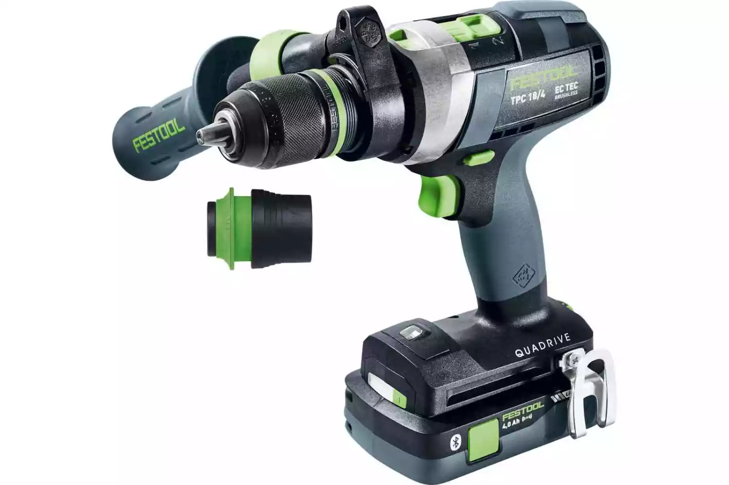 Festool TPC 18/4 40/50 I-Plus QUADRIVE Accu Klop-/Schroefboormachine 18V 4.0/5.0Ah in Systainer - 577651