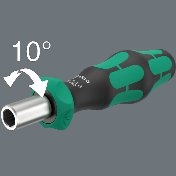 Wera 05135823001 838 RA S/4 Bithandhouder Met Ratelfunctie - 1/4"x102mm - Detailed view of the product