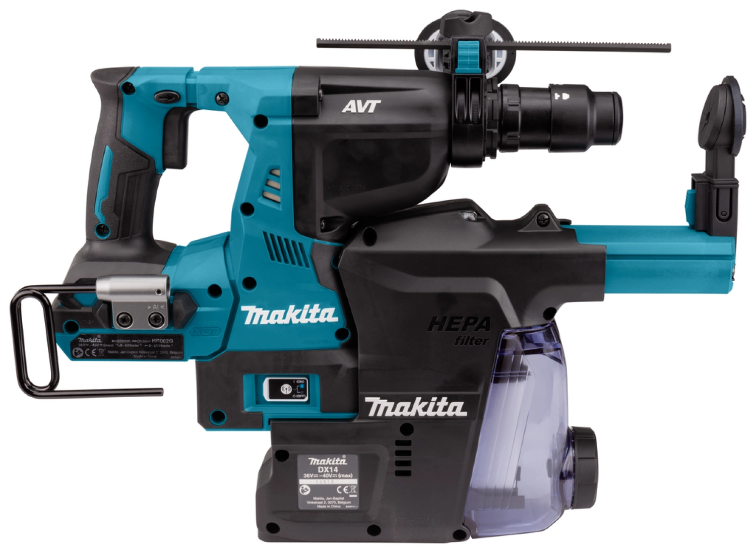 Makita HR002GZ05 Accu Combihamer SDS+ AWS met Stofafzuiging XGT 40V Max Basic Body in Mbox