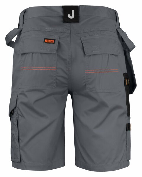 Jobman 2722 Werkbroek Kort Holsterpocket - Maat 52 - Grijs/Zwart - Detailed view of the product