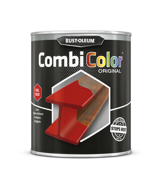 rust-oleum combicolor hoogglans ral 3020 verkeersrood 0.75 ltr