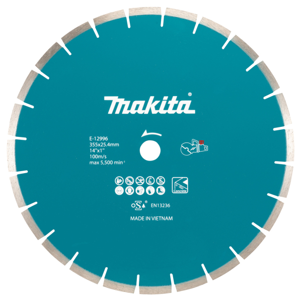 Makita E-12996 Diamantdoorslijpschijf - 355x2,8x25,4mm - Universeel