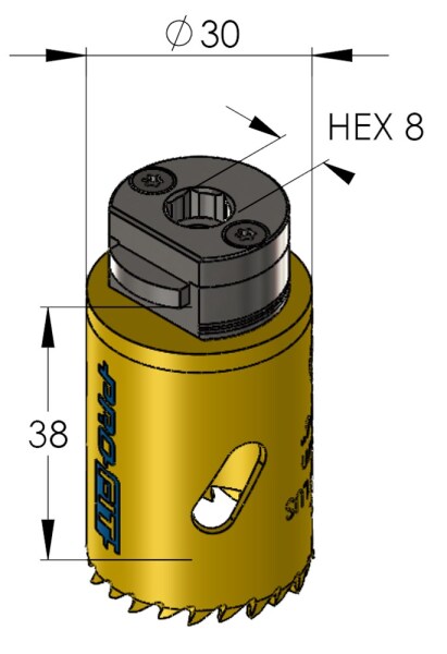 ProFit 09051030 BiMetal Plus Gatzaag 30mm - Detailed view of the product
