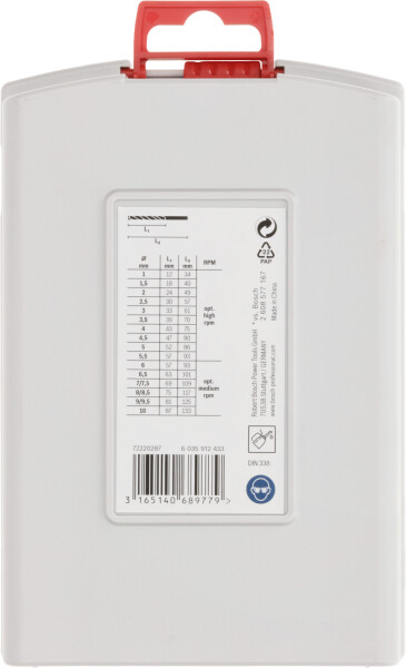 Bosch 2608587013 19-delige ProBox Metaalborenset HSS-G DIN 338 - Detailed view of the product