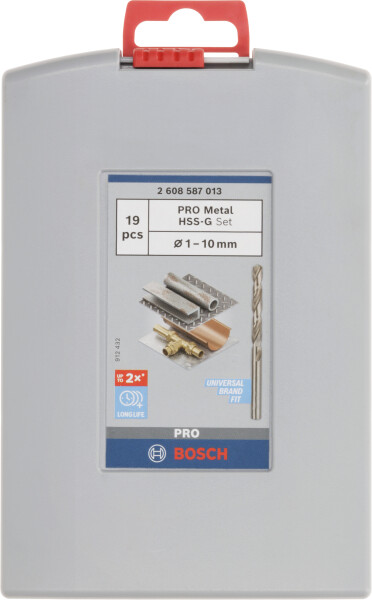 Bosch 2608587013 19-delige ProBox Metaalborenset HSS-G DIN 338 - Detailed view of the product