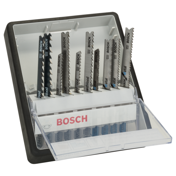 Bosch 2607010542 10 Delige Robust Line Decoupeerzaagblad Set - Hout / Metaal