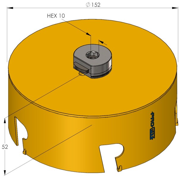 ProFit 9081152 Multi Purpose Gatenzaag - 152mm - Detailed view of the product