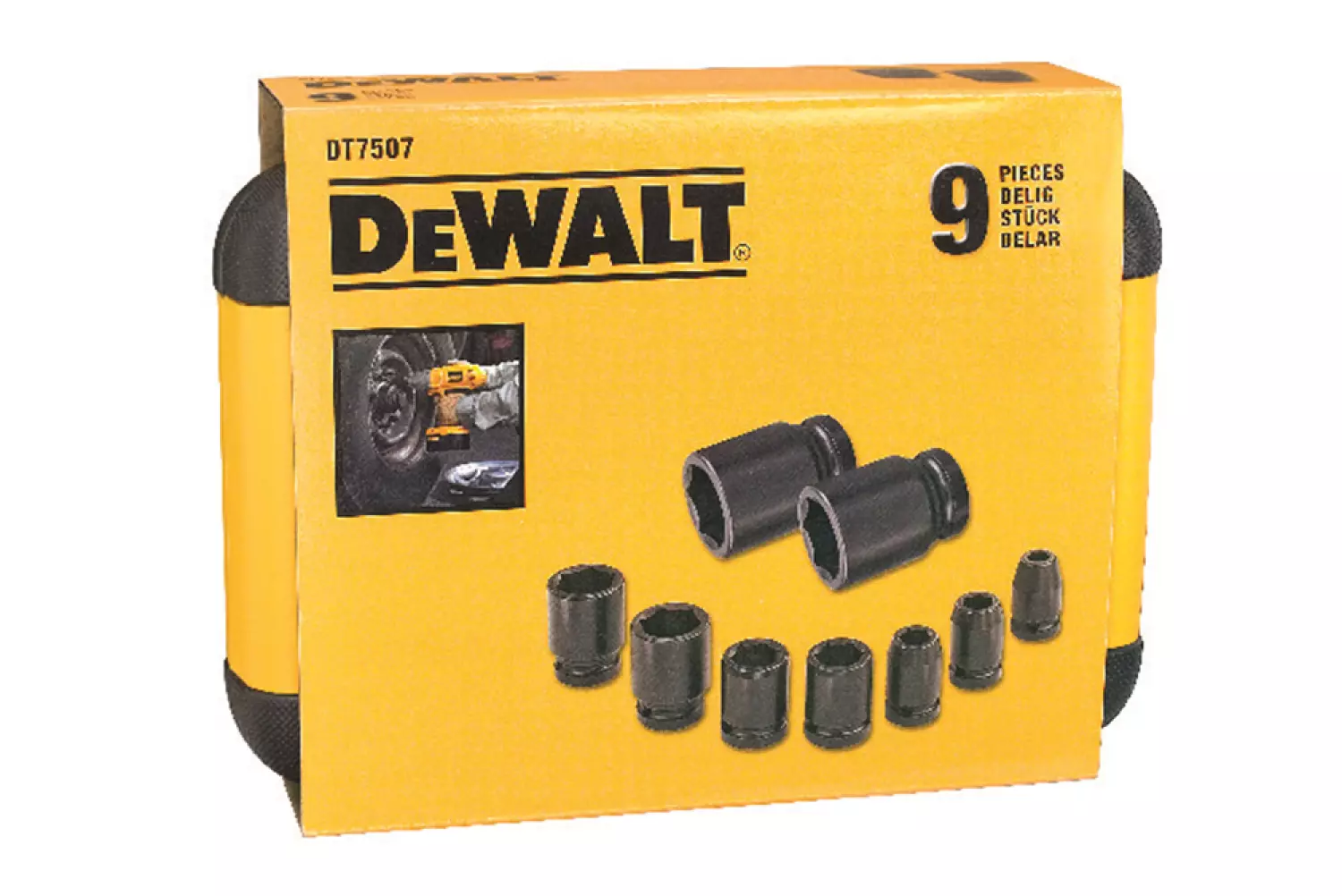 DeWALT DT7507 Krachtdoppenset In Cassette - 9-delig thumbnail 3