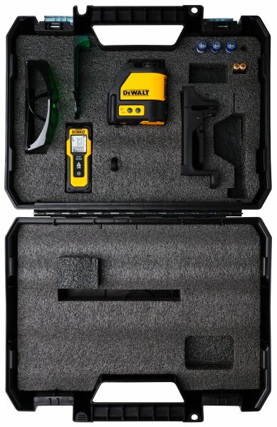DeWALT DW0887100 Kruislijnlaser Set Incl. Afstandsmeter In Koffer - Groen - 2x 15m - IP40 - Detailed view of the product