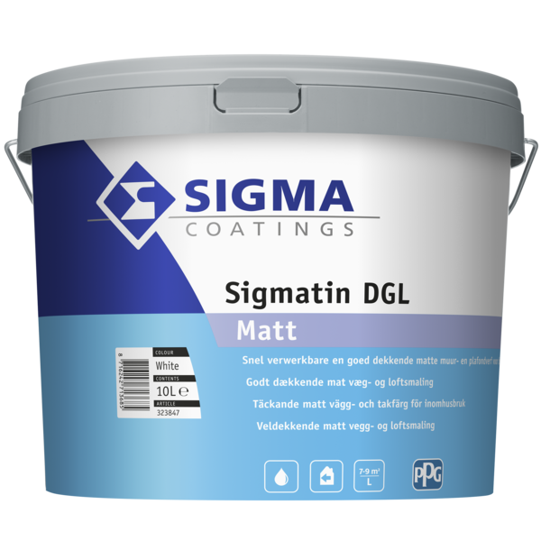 sigma sigmatin dgl matt lichte kleur 10 ltr