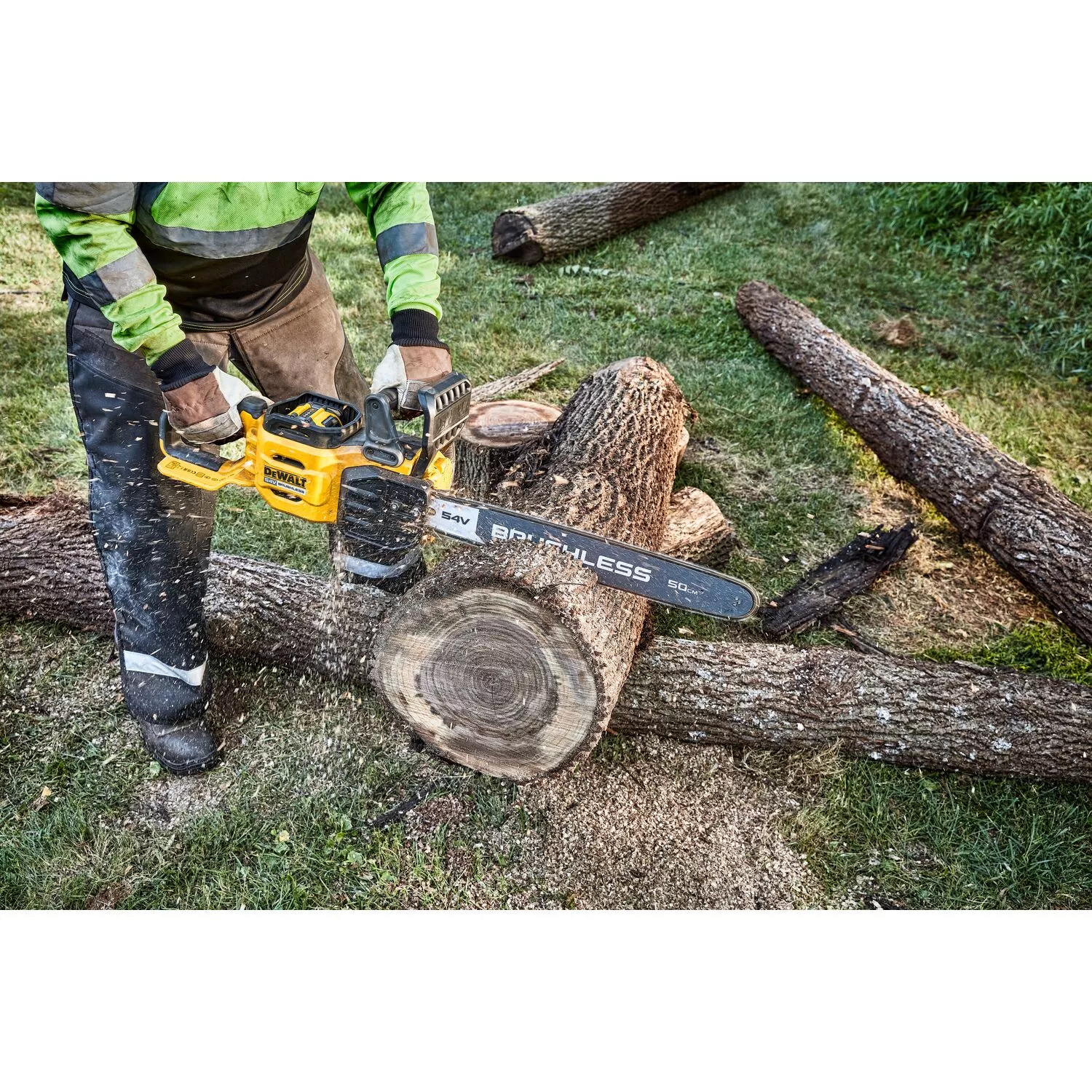 DeWALT DCMCS575X1-QW 54V XR FLEXVOLT Li-Ion Accu Kettingzaag Set (1x 9.0Ah) - 50cm thumbnail 3