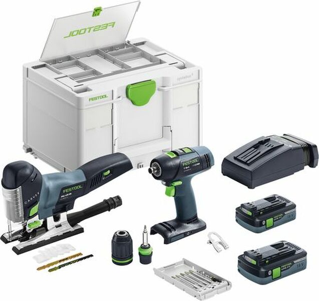 Festool T 18+3/PSC 420 HPC I-Set 18V Li-Ion Accu Combiset (2x 4,0Ah) In Systainer - Bluetooth EAN: 4014549414989