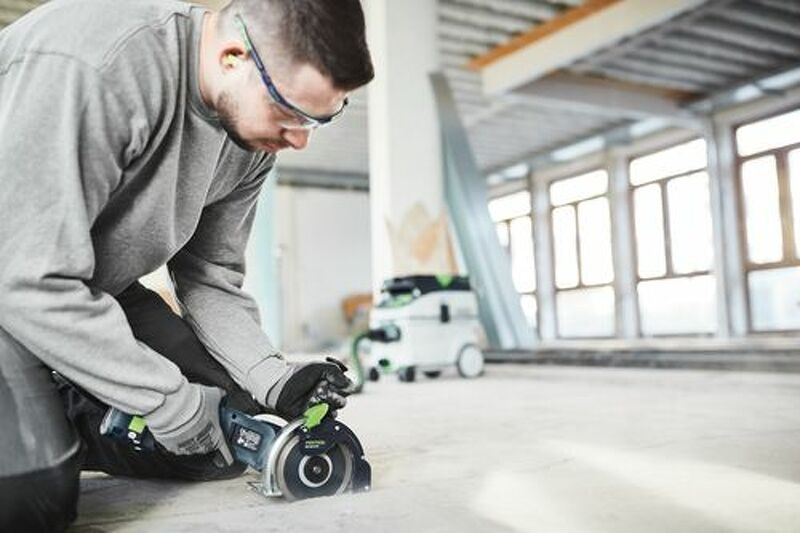 Festool DSC-AGC 18-125 EB-Basic 18V Li-Ion Accu Tegelslijper Body In Systainer - 125mm - Detailed view of the product