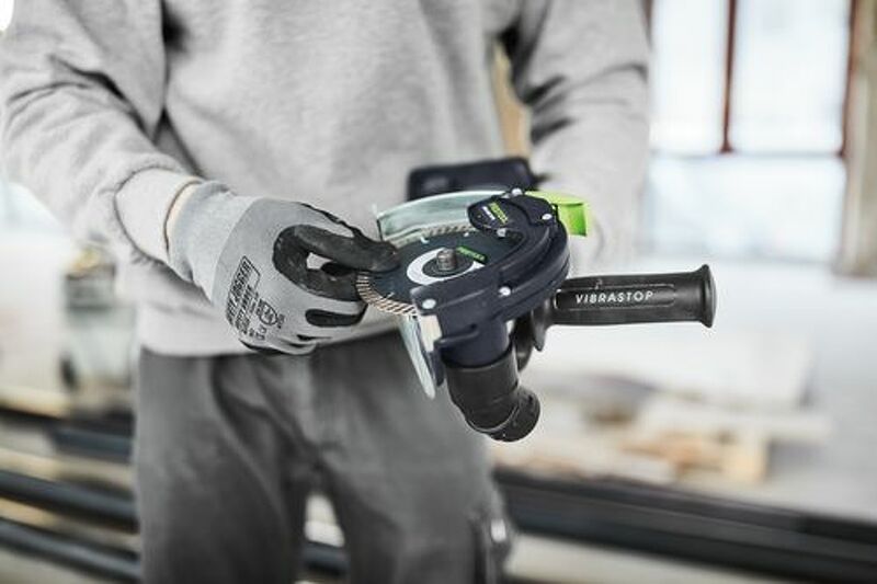 Festool DSC-AGC 18-125 EB-Basic 18V Li-Ion Accu Tegelslijper Body In Systainer - 125mm - Detailed view of the product