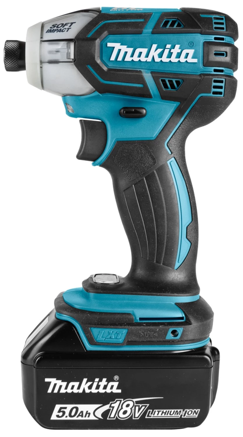 Makita DTS141RTJ 18V Li-Ion Accu Impuls Slagschroevendraaier Set (2x 5.0Ah Accu) In Mbox - Koolborstelloos