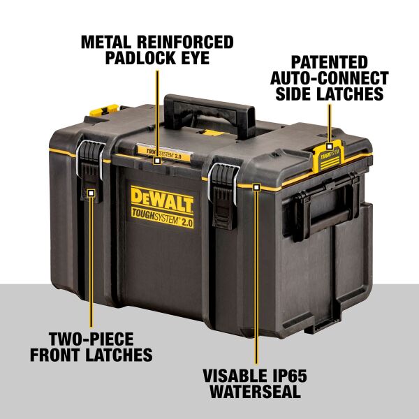 DeWALT DWST83342-1 Tough System 2.0 Koffer - DS400 - Detailed view of the product