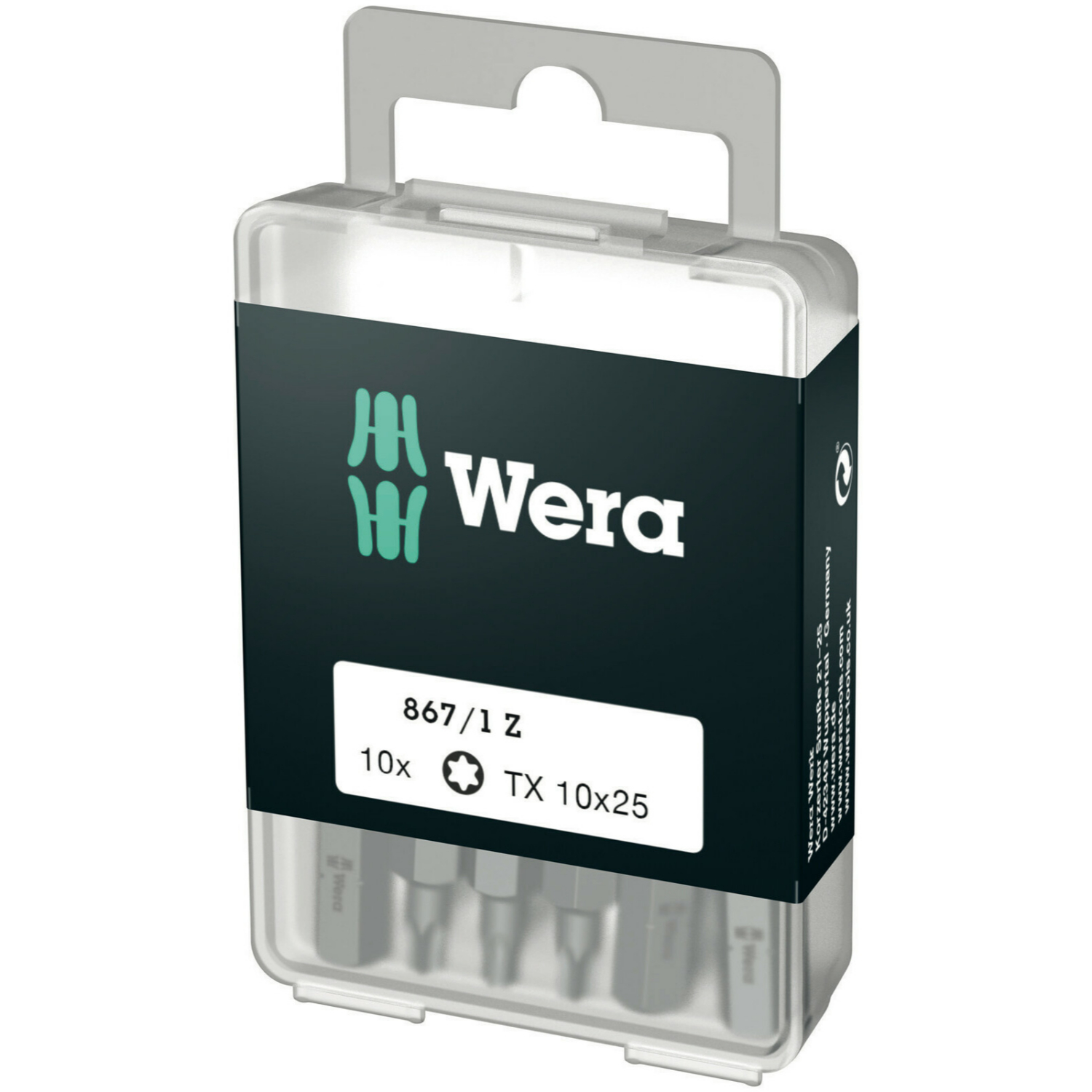 Wera 05072406001 867/1 1/4"Torx Bit - T10 X 25mm (10st)