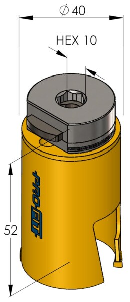 ProFit 09081040 Multi Purpose Gatzaag Incl. Adapter - 40mm - Detailed view of the product