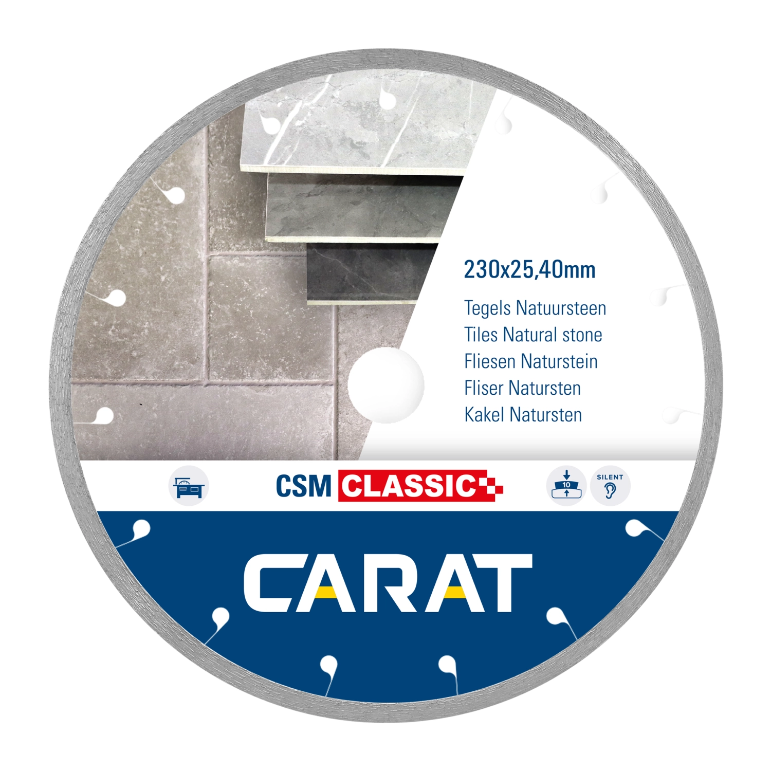 Carat CSMC180400 Diamantzaagblad Voor Natzagen - 180 X 25,4mm - Tegels