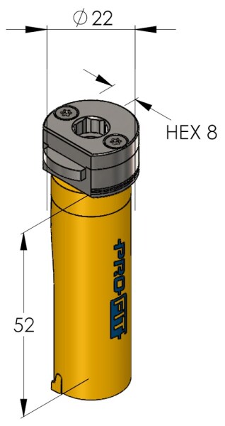 ProFit 09081022 Multi Purpose Gatzaag Incl. Adapter - 22mm - Detailed view of the product