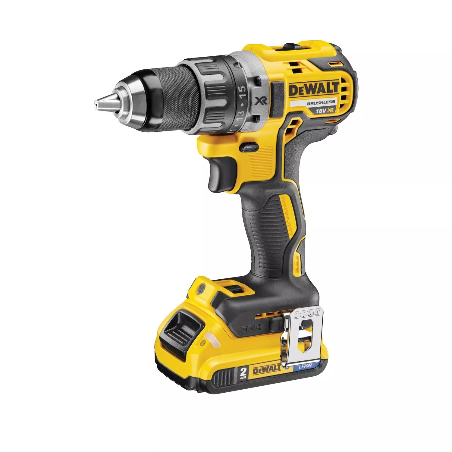 DeWALT DCD791D2 18V Li-ion XR Accu Boor-/schroefmachine Set (2x 2.0Ah) In TSTAK - Koolborstelloos thumbnail 2