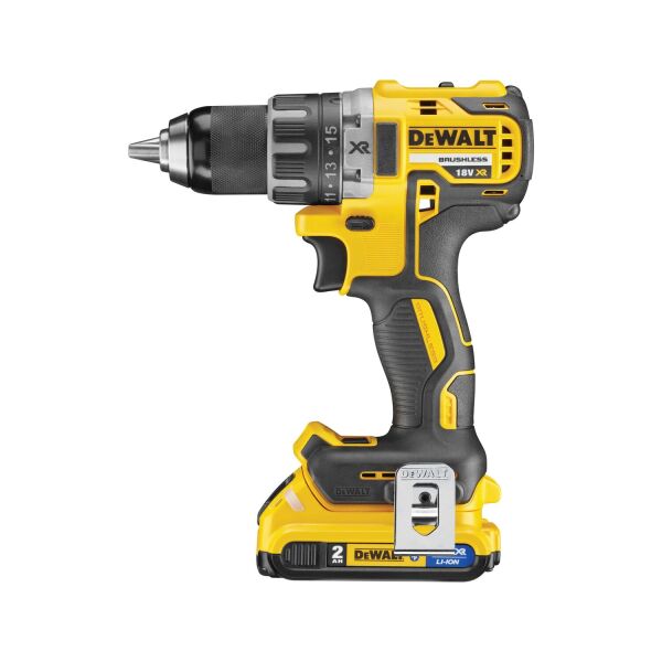 DeWALT DCD791D2 18V Li-ion XR Accu Boor-/schroefmachine Set (2x 2.0Ah) In TSTAK - Koolborstelloos - Detailed view of the product