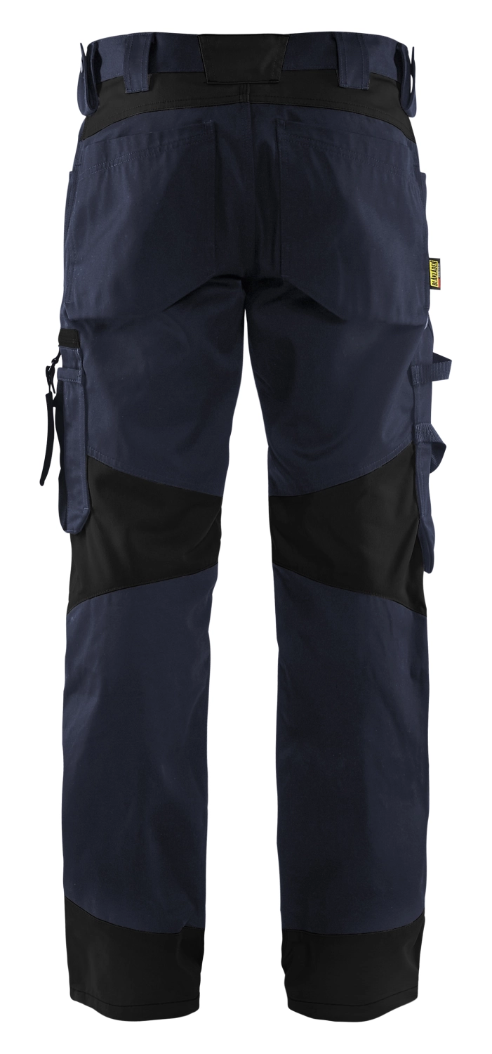 Blåkläder 1556 Werkbroek Zonder Spijkerzakken - Donker Marineblauw/zwart - Maat 44 (XS) thumbnail 2