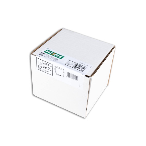 Fit-to-Fix Vlak Schuurvel - P220 - 102x115mm (50st) - Detailed view of the product
