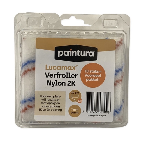 Paintura Lucamax 2k Nylon Verfrol - 7mm - 10cm (10st) - Detailed view of the product