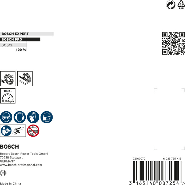 Bosch 2608622059 Schijfborstel - 115mm - M14 - Detailed view of the product